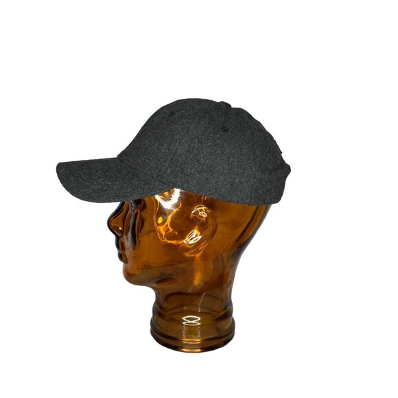 COACH Men's Dark Gray Wool Blend Fragrance Adjustable Dad Hat Logo Baseball Cap - Picture 2 of 7